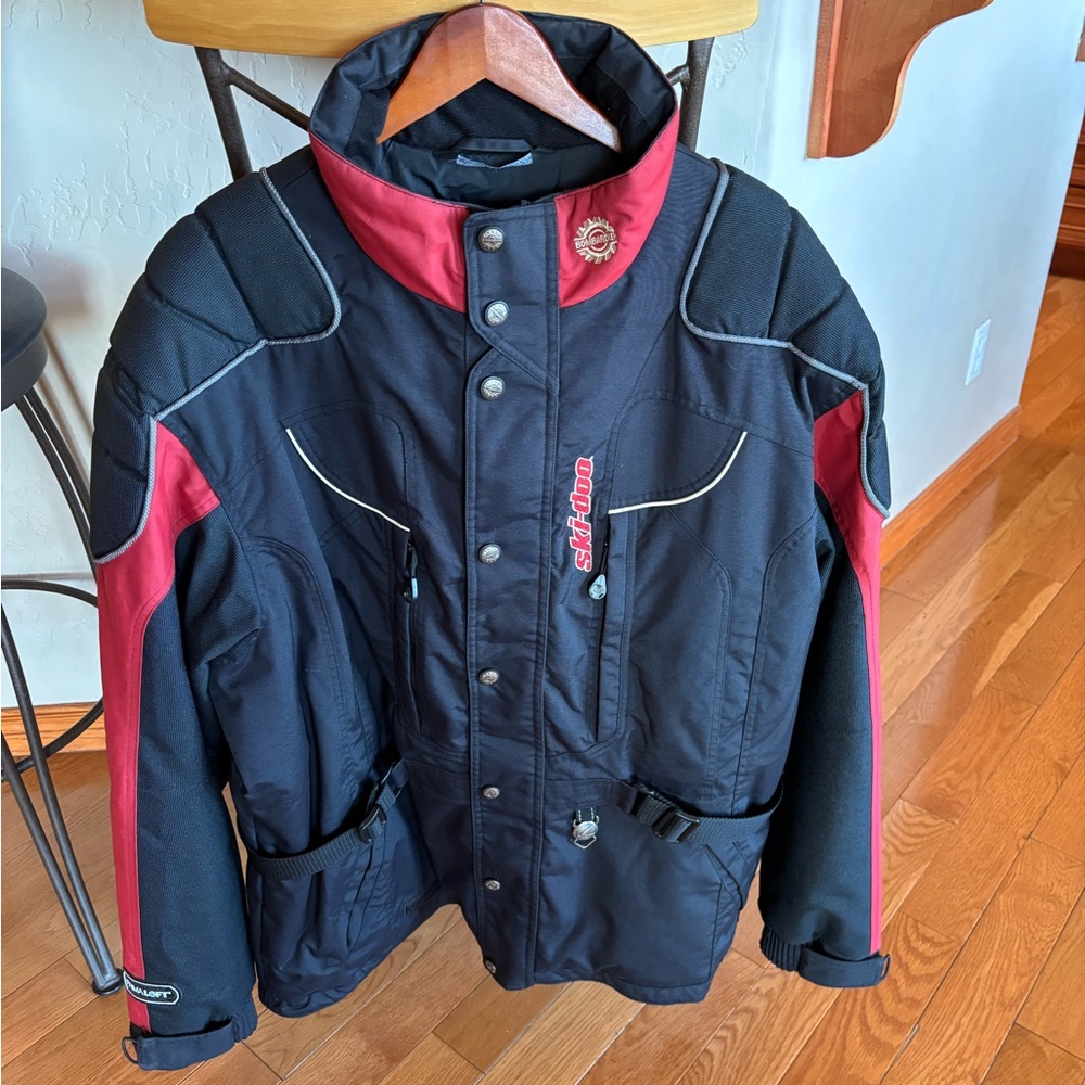 Ski-Doo Men's Black and Red Ski Jacket